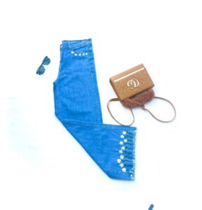 Floral Embroidered Baggy Jeans