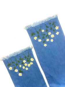 Springtime Bloom Denim Pants
